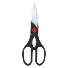 Kitchen Scissors - Heavy Duty Utility Kitchen Shears for Chicken, Meat, Food, Vegetables - 8.27 Inch Long Black & Red