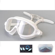 Tao Tao Swimming Goggles with Nose Clip & Earplugs – HD, Anti-Fog, UV Protection, Wide View for Kids/Teens – Compatible with Standard Frames