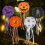 τεμάχια χάρτινα φαναράκια LED για το Halloween – Σχέδια κολοκύθας, αράχνης για είσοδο, 3