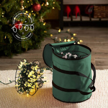 Christmas Light Storage Bag – Durable 600D Oxford Organizer for Tree Lights & Cords (No Metal Reels)