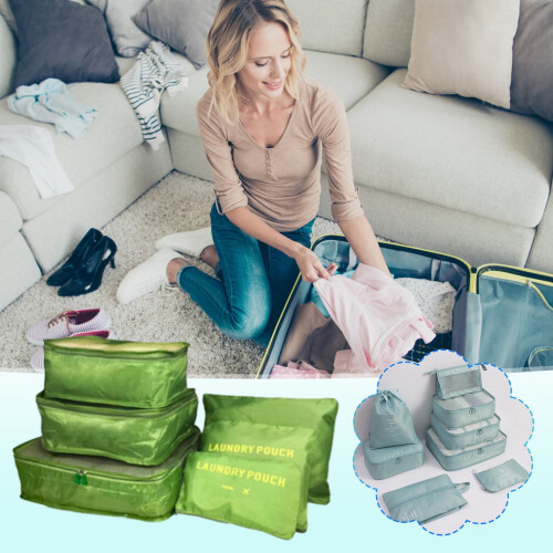 Packing Cubes Set 6-Piece Reusable Waterproof Travel 2