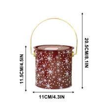 YFTDEF Vintage Christmas Cookie Jar, Airtight Tin Container, 3.5 oz, Decorative & Shatterproof – Compatible with Kitchen Storage