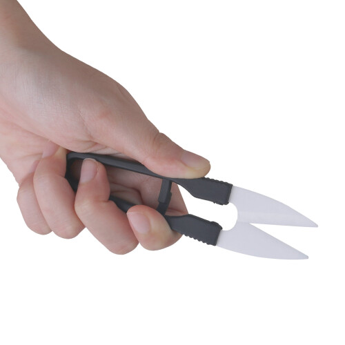 Shape Scissors ith Cover Practical Ceramic Yarn Thread Cutter Small Fishing Trimmer -stitch Shear Trimmer 1