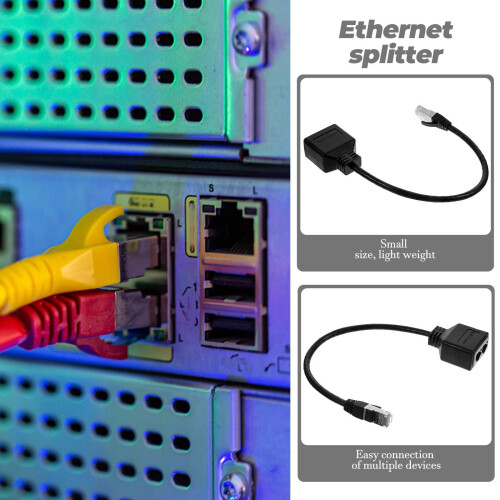Rj45 1til2Ethernet splitteradapter til netværksudvidelsesforbindelse 2
