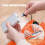 USB Electric Hand Warmer, Rechargeable with Digital Display, Soft Polyester, Compatible with USB power sources 5