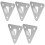 Fire Extinguisher Wall Mount Bracket Metal Silver 5 Pack 5