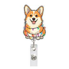 Funny Cartoon Badge Reel With Clip Closure, Cute Design For Doctors Teachers Students And Workplace Use
