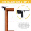 Curtain Rod Holders No-Drill Black 4-Pack 2