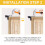 Curtain Rod Holders No-Drill Black 4-Pack 3