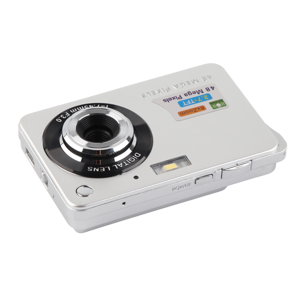 4K 48Mp Digital Camera, 2.7In Lcd, 8X Zoom, Anti-Shake, Silver 3311387635851