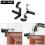 Curtain Rod Holders No-Drill Black 4-Pack 5