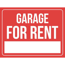 Garage For Rent Sign Business Signs Sale Signs Size: 8 x 12 inch Metal Aluminum Sign Garage Man Cave Wall Decor