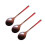 Wooden Spoon Set Eco-Friendly Brown 3pcs 5