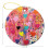 Pink Heart Ceramic Ornament Polka Dot Double-Sided 4