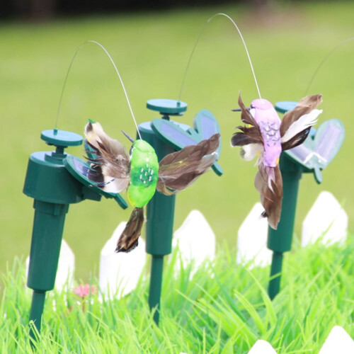 Solarbetriebene Kolibri-Gartenfigur 1