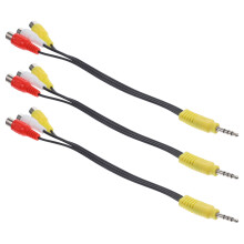 AV Adapter Cable for Satellite Receiver 3 pcs