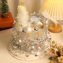 LED Christmas String Lights, Battery-Powered, Flexible Copper Wire, Star/Wreath/Garland, Indoor Decor for Bedroom/Wedding/Party, Warm White, 196.8