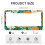 Spring Flower License Plate Frames Stainless Aluminum 2 PCS 3