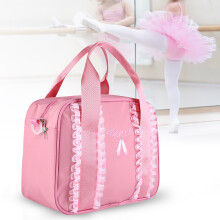 Mädchen Ballett-Tanz-Kindergartentasche Pink Reißverschluss Schultertasche mit geräumigem Innenraum
