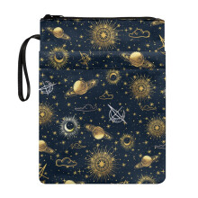 Too Fast Planet Pattern 1pcs Book Cover Sleeve Pouch with Lightweight Book Organzoer Holder Book Organzier Holder with Pocket