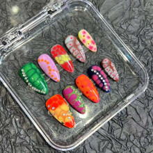 (XS) Snake Pattern DIY Press-on Nails Kit