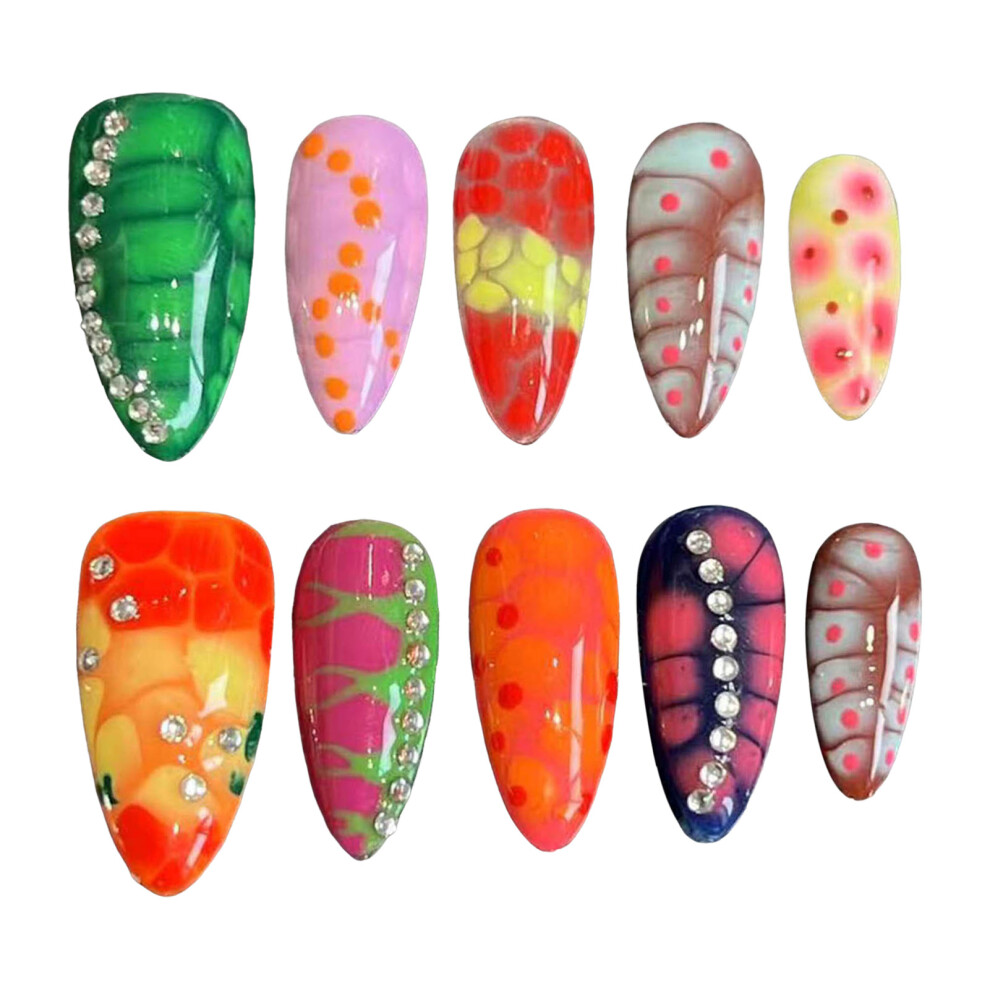 Dachuang Beauty (M) Snake Pattern Diy Press-On Nails Kit