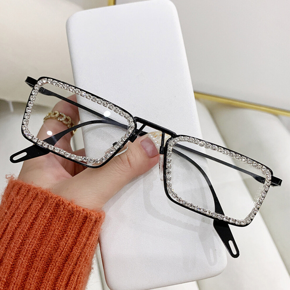 Dachuang Beauty (Transparent) Sparkling Sunglasses Uv400 Rhinestones Party Shades