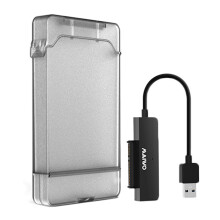 Maiwo K104 HDD SSD Enclosure USB 3.0 to 3.0 HDD Hard Drive Enclosure Support 2.5 Inch SSD Tool Free(Black)