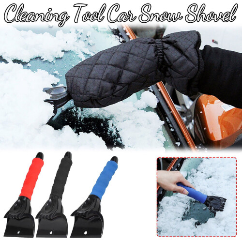 Windshield Snow Scraper Ice Shovel Stainless Steel Compact