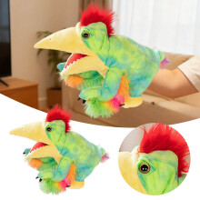 Plush Dinosaur Hand Puppet with Movable Mouth – Creative Role Play Toy, Storytelling Gift for Kids & Toddlers, Birthday/Christmas