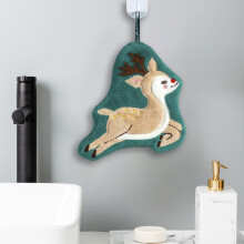 Christmas Hand Towels for Bathroom Kitchen Xmas Hanging Washcloths Christmas Dish Towels Set for Drying Cleaning, Cooking