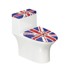 Union Bloom Bathroom Toilet Cozy Set for Stretch Polyester Fabric Soft Washable and Reusable Stays in Place Adjustable Elastic Installation Stylish