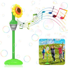 Sunflower Bubble Machine – Portable Flower-Shaped, Floor-Mounted, Auto Bubble Maker for Toddlers & Outdoor Party Decor
