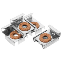 1 Set Stainless Steel Mirror Clips With Square Shape For Frameless Mirrors Home Office Use Mirror Clips For Hardware Fittings