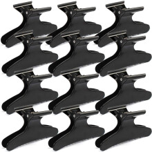 (Black) Butterfly Hair Clips for Thick Curly Hair Styling