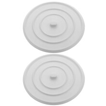 2pcs Rubber Drain Stopper Flat Shower Floor Drain Plug Water Blocking Homeowners