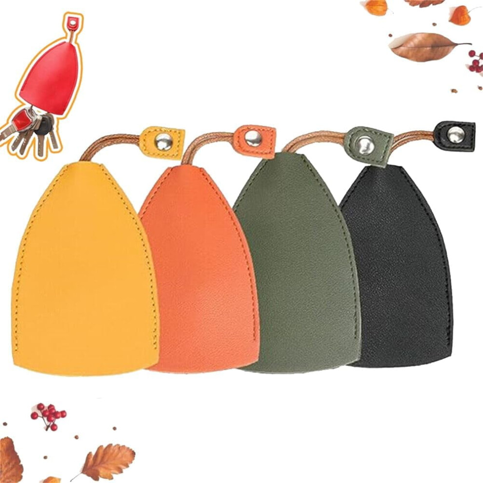 Winkkey - Protective Pull Out Key Case,Mini Key Holder,Pu Leather Creative Large-Capacity Car Key Case 9087558673802