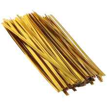 800 Golden PET Ties for Gift Wrapping Candy Bags Twist Easily Stay Tight 12cm