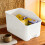 Clear Plastic Storage Cabinet Box for Kitchen/Desk/Home — Durable, Space-Saving, Open-Design, Compatible with Small Items, Snacks & Condiments 1