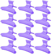 (Purple) Butterfly Hair Clips for Thick Curly Hair Styling