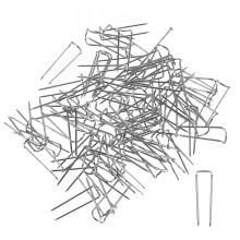 100 Pins Pack Push Pins Silver Stainless Steel U Shape For Craft Enthusiasts Quilting Pin For Crafts