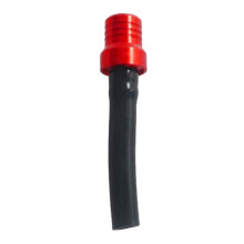 Motorcycle Fuel Gas Lid Cover Air Vent Tube Breather Universal Billet Anodized Vent Hose Pipe For Pit Dirt Bike Offroads