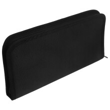 1Pc Paint Brush Holder Canvas Rollup with 15 Slots Durable Black Storage Organizer
