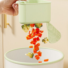 Suction Cup Sink Corner Rack Drain Basket Food Debris Trap Non-Clog Easy Clean Detachable Strainer Kitchen Organizer
