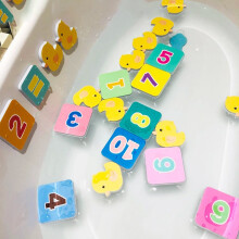 4-Pack EVA Foam Bath Letters & Numbers, Floating Bathtub Stickers, Educational Sensory Toy, Non-Toxic, Compatible with Early Learning