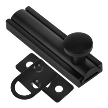Invisible Door Latch Door Latches for Top of Door Kids Door Lock Pocket Door Lock Black