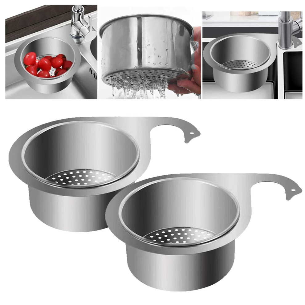 Stainless Steel Swan Sink Strainer Basket Â Triangle Corner Drain Filter, Compatible With Standard Kitchen Sinks 9362892486388