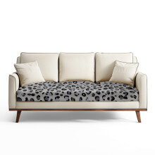 Leopard Print Stretchable Couch Cushion Covers for 3-Seater Sofa – Spandex Slipcover, Compatible with Standard Seats