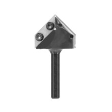 90-Degree V-Groove Router Bit with Dual Carbide Blades for CNC Woodworking Engraving and Carving