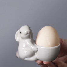 Ceramic Egg Cup Set – Minimalist Pastel Egg Holder & Tabletop Decor, Compatible with Standard Eggs